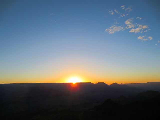 グランドキャニオンの日の出（９景-4）　Sunrise of Grand Canyon, Arizona. USA　2013/06/23