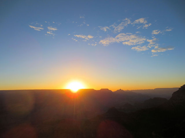 グランドキャニオンの日の出（９景-5）　Sunrise of Grand Canyon, Arizona. USA　2013/06/23