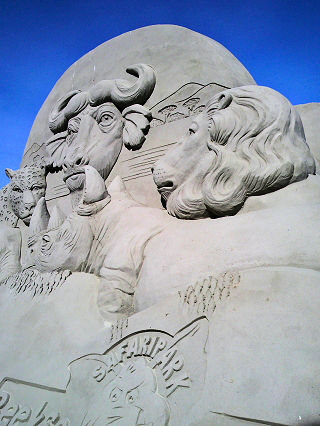 名残の国際砂の彫刻フェスティバル作品 (1)